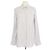 Camisa de manga larga a rayas Vanda en seda White/Grey The Row Blanco