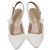 Décolleté slingback J'Adior in tessuto bianco Christian Dior