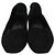 Hermès Hermes Black Suede Holy Slip On Flats Nero