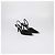 Décolleté Grace Slingback Alexander Wang in raso nero con cristalli - vista 2
