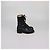 Botas de combate Chanel de piel negra con puntera CC Negro - vista 3
