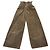 Pantaloni a gamba larga Miu Miu in velluto e chambray marrone