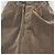 Pantaloni a gamba larga Miu Miu in velluto e chambray marrone - vista 4