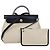 Hermès Borsa Herbag Zip Retourne 31 Hermes in tela Black/Beige e pelle Vache Hunter Multicolore