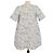 Vestido Ganni em denim bege com estampado floral