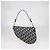 Borsa a tracolla Saddle Christian Dior in tela Oblique blu navy - vista 3