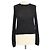 Autre Marque Max Mara Studio Black Mohair Rally Bestickter Pullover Schwarz