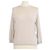 Autre Marque Max Mara S beiger Strickpullover aus Wolle mit Rundhalsausschnitt