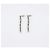 Fendi Silver Tone Metal Crystal Embellished Fendi Roma Drop Earrings Silvery - view 4