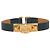 Hermès Hermes Vert Bosphore Swift Leather Rose Gold Mini Rivale Bracelet T2 Verde scuro