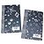 Fendi Midnight Blue and Silver Geometric Notebooks Silvery