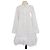 Camisa Marques Almeida de algodón blanco con ribete de plumas de avestruz