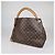 Borsa Artsy MM in tela rivestita Monogram Louis Vuitton Marrone - vista 2
