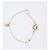 Bracciale a catena in metallo dorato e perle sintetiche Carolina Herrera D'oro - vista 4