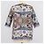 Top plissettato ricamato in cotone multicolore con stampa floreale Etro - vista 3