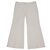 Pantalones wide leg Isabel Marant en mezcla de algodón crema Crudo