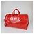 Louis Vuitton Borsa Hermes Clear Red Monogram PVC Keepall Bandouliere 50 Rosso - vista 2