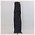 Vestido maxi com fenda Chanel em seda com bolinhas preto/branco e camélia - vista 2