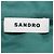 Camicia Sandro a maniche lunghe in cotone verde con bottoni impreziositi da strass Argentine - vista 5