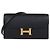Hermès Carteira Constance To Go Hermes em couro Epsom preto com ferragens ouro rosa