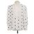 Top de popelina bordada Constance en jersey blanco/negro Erdem