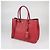 Borsa Tote Prada Large con Doppio Manico in Pelle Saffiano Rossa Rosso - vista 2