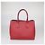 Borsa Tote Prada Large con Doppio Manico in Pelle Saffiano Rossa Rosso - vista 3