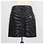 Minifalda Dolce & Gabbana de denim negro con efecto cebra y distressed - vista 3