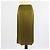 Falda midi cruzada de seda Vince Olive Green Verde - vista 3