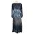 Autre Marque Rixo Metallic Viscose Pailletten Midi-Kleid Blau