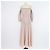 Alexander McQueen Off-Shoulder Maxi-Kleid aus rosa Wollmisch-Rippstrick Pink - Ansicht 3