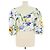 Dolce & Gabbana Multicolor Baumwolle Floral Print Puff Crop Top Mehrfarben