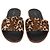 Sandali bassi Lock It Louis Vuitton in pelo di vitello leopard marrone e camoscio con monogramma