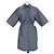 Sandro Mini Hemdkleid aus Polyester-Mischgewebe in Blau-Grau mit Cut-Out-Details
