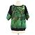 Hermès Camicia a girocollo stampata in seta e cotone Hermes Green/Black Verde