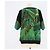 Hermès Camicia a girocollo stampata in seta e cotone Hermes Green/Black Verde - vista 3