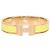 Hermès Bracciale Clic H PM in metallo tono oro rosa e smalto giallo Hermes D'oro