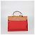 Hermès Hermes Rouge Tomate, Natural Canvas and Leather Herbag Sellier Zip 31 Bag Marrone Rosso - vista 4