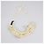 Collana a fiocco Biyan Off-White ricamata con paillettes e cristalli Bianco sporco - vista 5