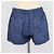 Calções mini de chambray azul Valentino com cordão e logótipo V - vista 3