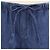 Calções mini de chambray azul Valentino com cordão e logótipo V - vista 4