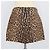 Mini shorts Valentino de lana y seda con estampado de leopardo marrón Castaño Negro - vista 3