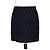 Minigonna Fendi in denim blu navy e velluto FF