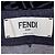Minigonna Fendi in denim blu navy e velluto FF - vista 5