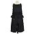 Set Top con Volant e Shorts Cargo in Poliammide Nera Ganni Nero