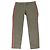 Pantalones Brunello Cucinelli de algodón verde ejército con ribete lateral de satén Verde oliva