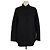Hermès Camicia a maniche lunghe in cotone nero con logo ricamato Hermes