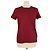 Hermès Camiseta de algodón con bolsillo bordado Hermes Maroon Castaño