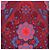Sandro Gonna Mini Lily in Pizzo Floreale in Jersey Rosso/Blu - vista 4