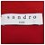 Sandro Gonna Mini Lily in Pizzo Floreale in Jersey Rosso/Blu - vista 5